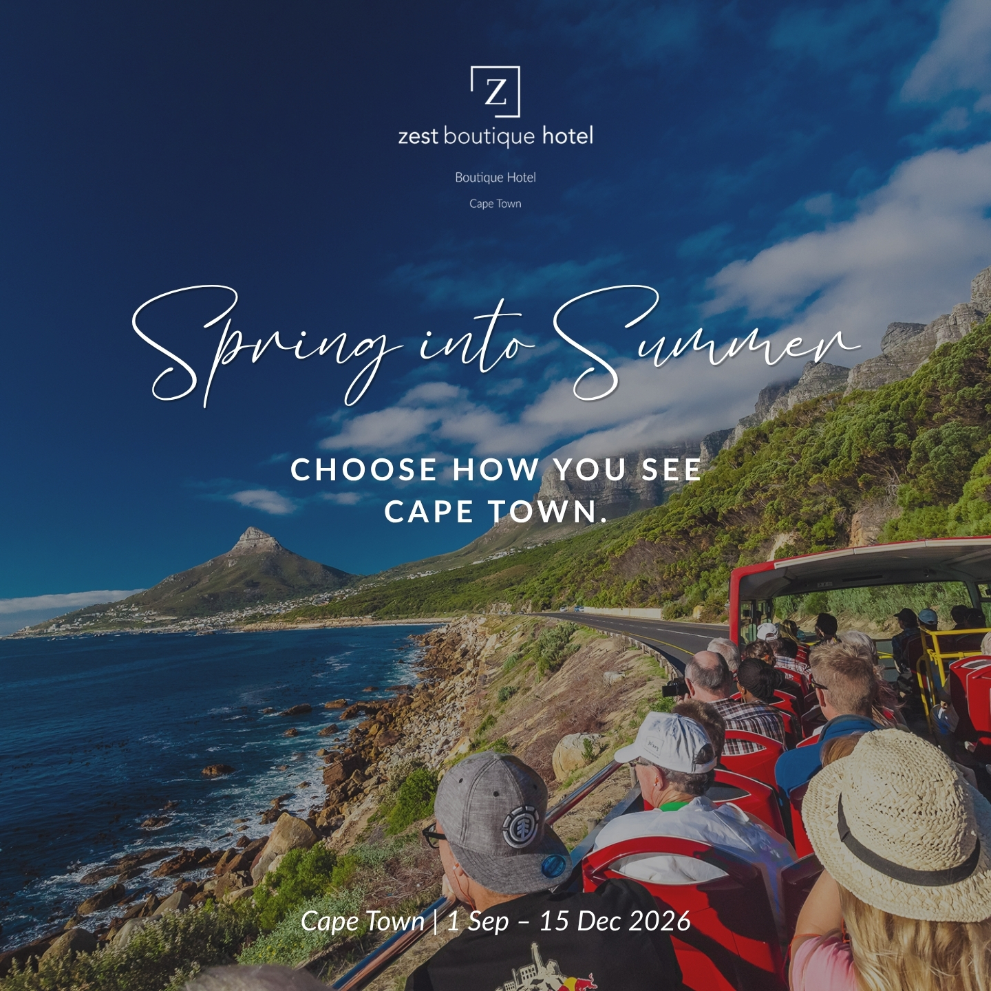 Spring into Summer offer at Zest Boutique Hotel, Cape Town, valid 1 September to 15 December 2026